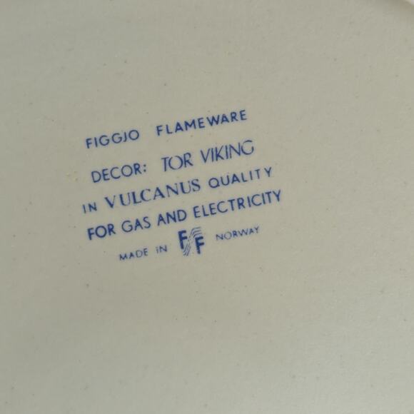 Figgjo 2Qt Casserole Dish Stoneware Norway Flameware Tor Viking Lidded Vulcanus - Picture 9 of 14